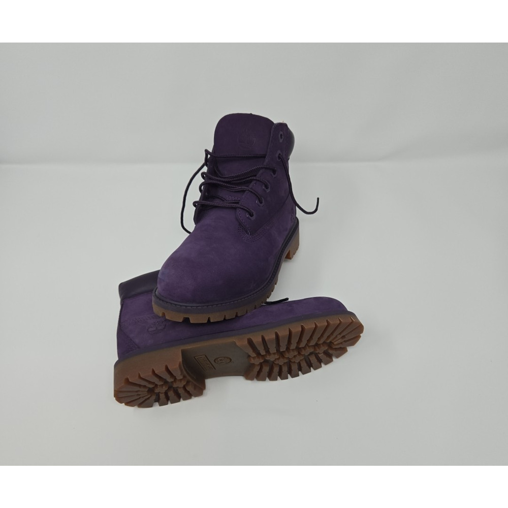 Timberland 6 Inch Purple A14UC Premium Girls Boots Size 2 - Picture 9 of 9
